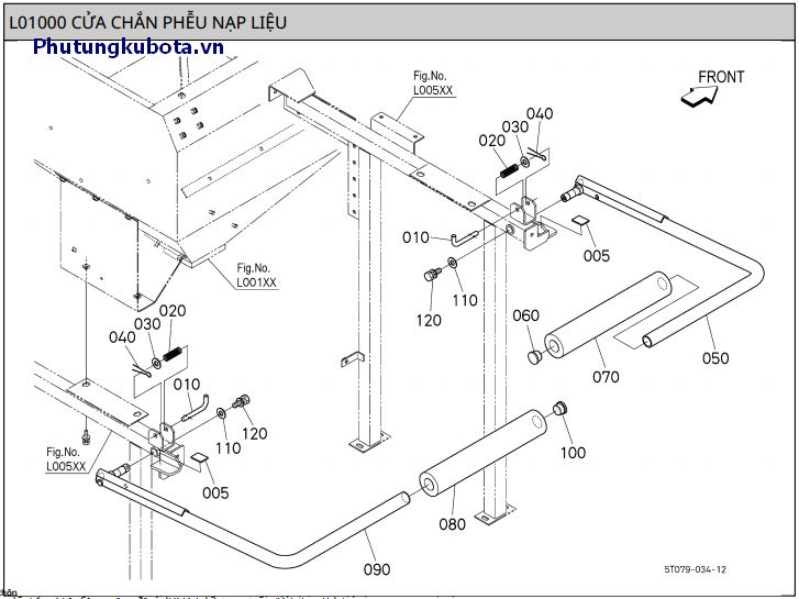 Cửa chắn phếu nạp liệu